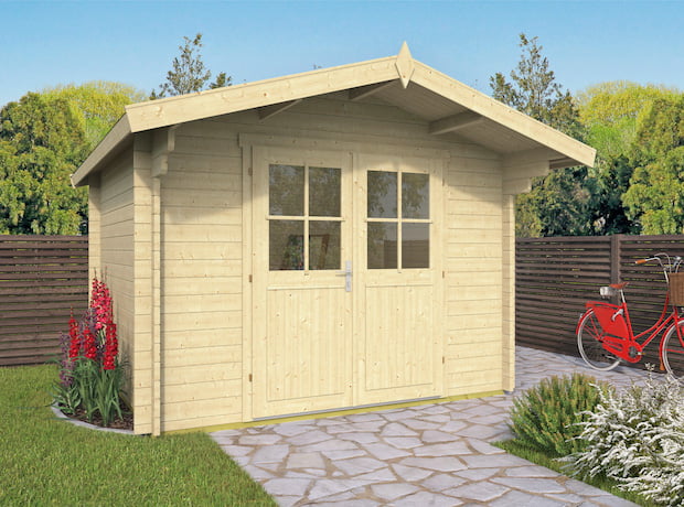 CASETA MADERA MODELO TIJOCO 34mm 300X300 +70cm