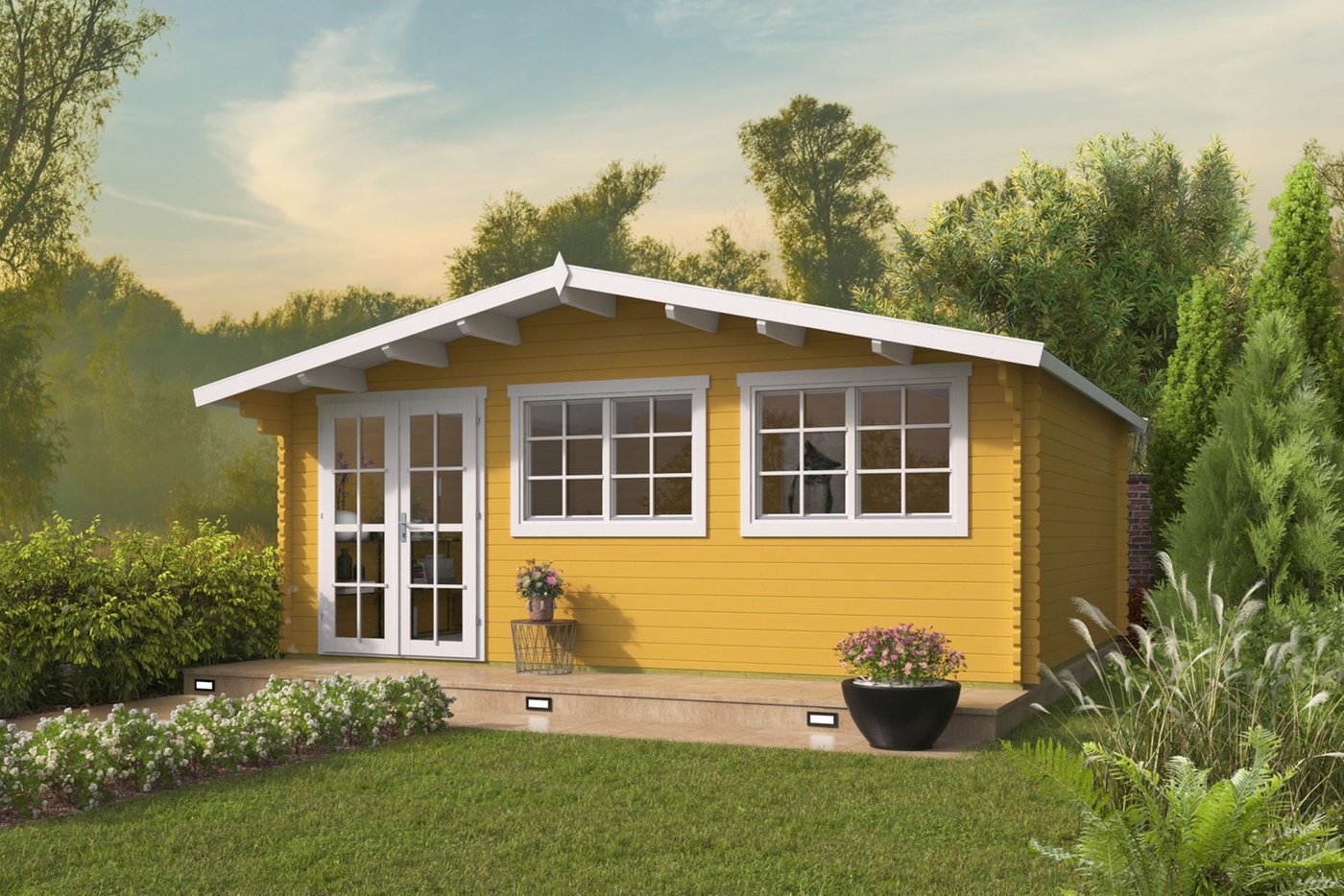 CASA MADERA MODELO LA GERIA 45mm 600X500 +75cm