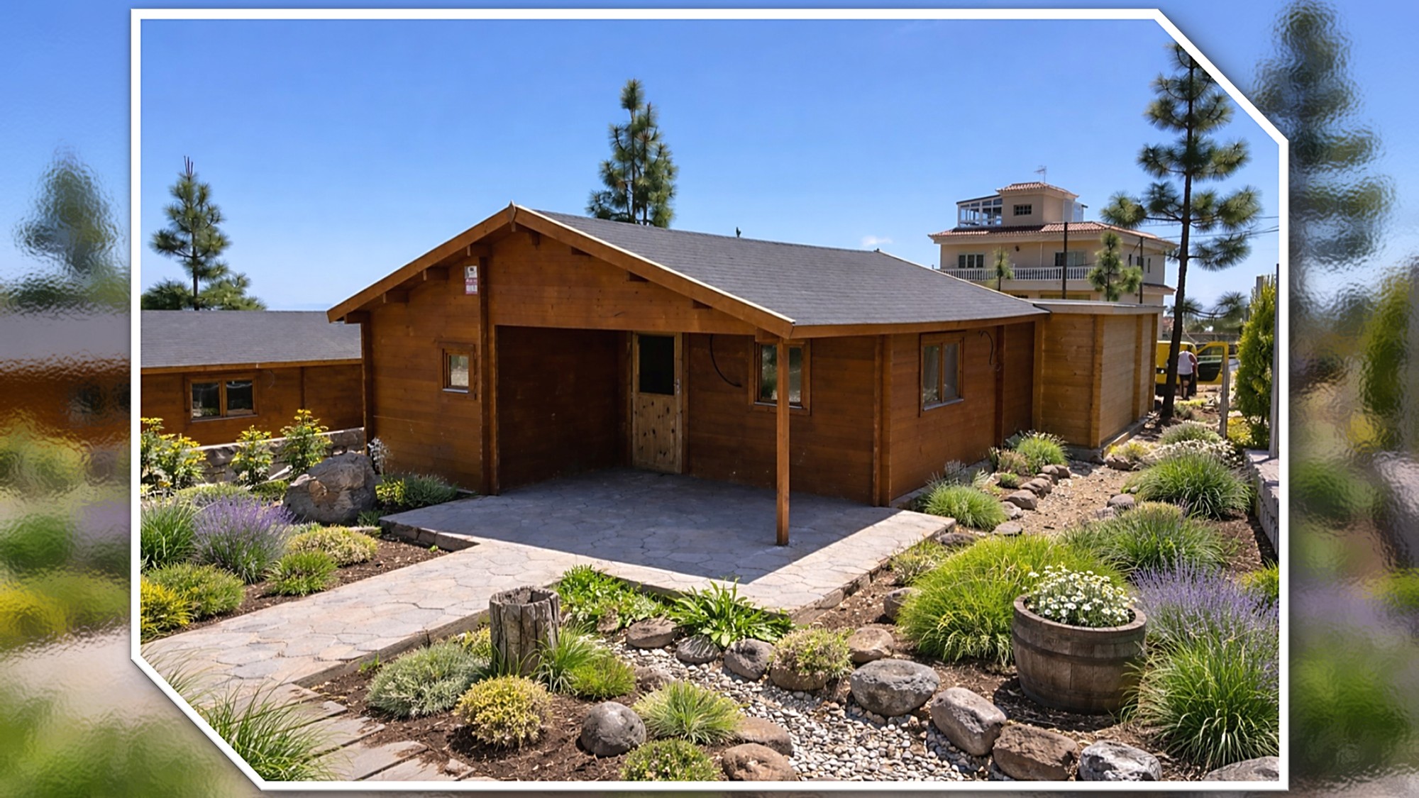 CASA DE MADERA MODELO GARA 6 ESTANCIAS 45mm 1000 X 847 cm