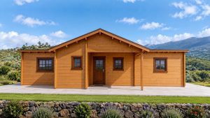 CASA DE MADERA MODELO GRAN GARA 8 ESTANCIAS 45mm 1400X847 cm