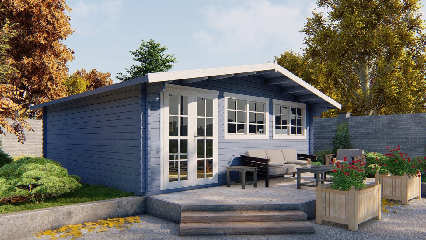 CASA MADERA MODELO GARACHICO 45mm 600X600+75cm