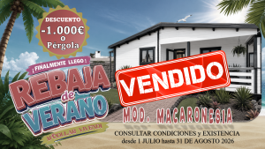 CASA DE MADERA MACARONESIA 4 ESTANCIA 70mm 848X941cm