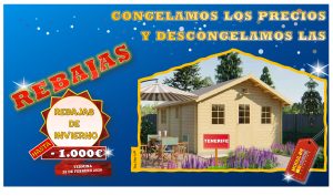 CASA DE MADERA MODELO TENERIFE CON 4 ESTANCIA 44mm 532x702 cm