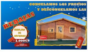 CASA DE MADERA MODELO TIJARAFE 3HABITACIONES 45mm 595X808 cm