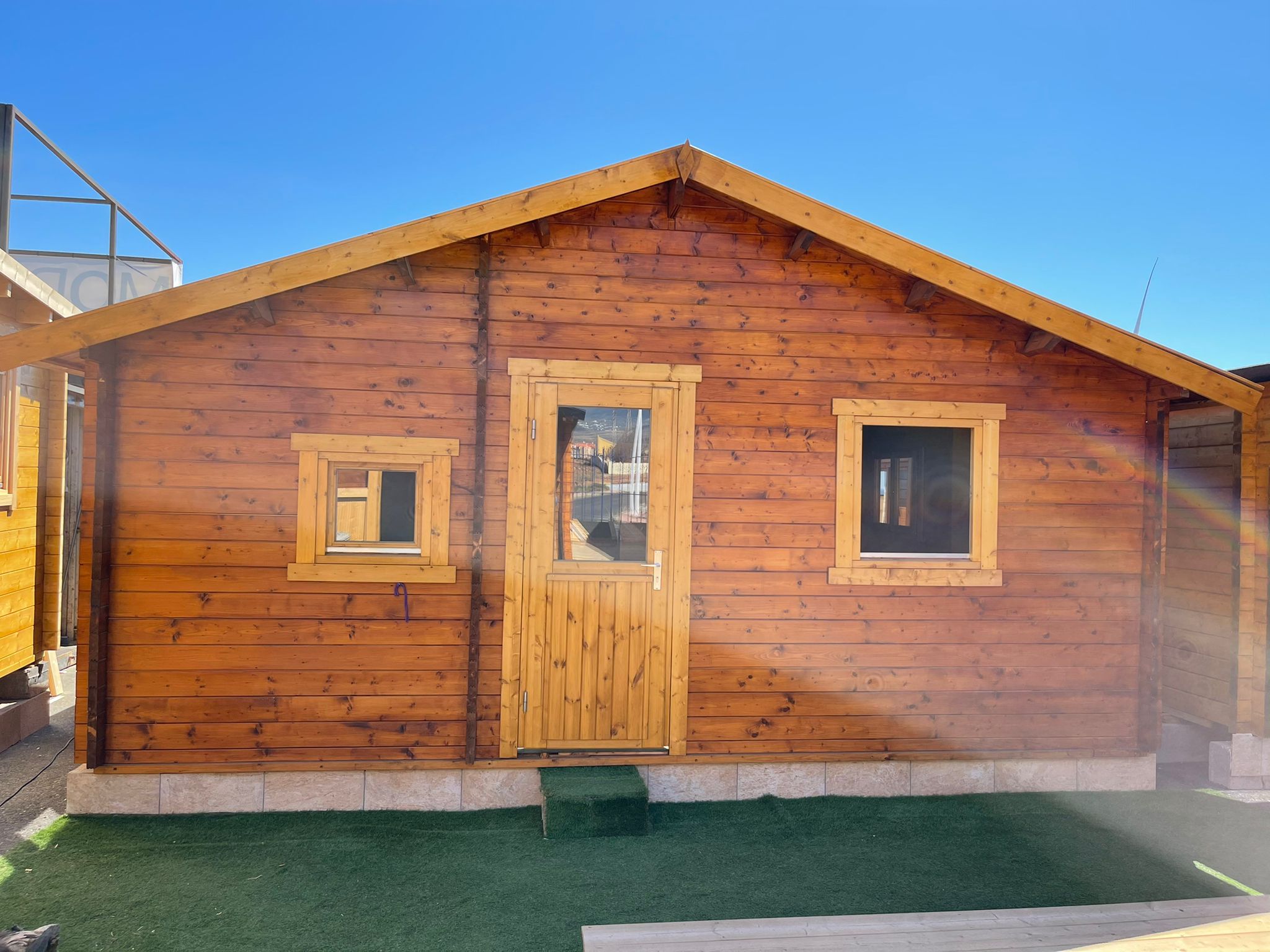CASA DE MADERA MODELO TIJARAFE 3HABITACIONES 45mm 595X808 cm