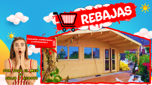 CASA MADERA MODELO TEGUISE 45mm 595X400 +185cm