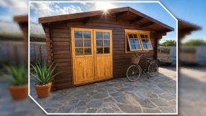 CASA MADERA MODELO HARIA 45mm 500X500 +70cm