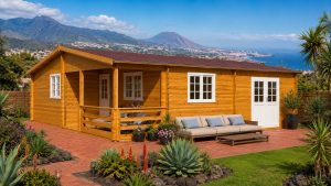 CASA DE MADERA MACARONESIA 4 ESTANCIA 70mm 848X941cm