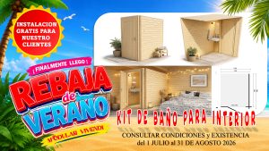 KIT BAÑO INTERIOR PARA CASA 28 mm  138x198