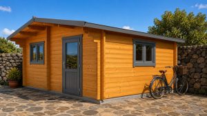 CASA MADERA MODELO LA OLIVA 3 ESTANCIAS 45mm 600X500 +75cm
