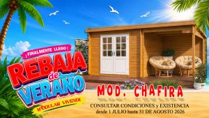 CASAS PREFABRICADAS CHAFIRAS 2 ESTANCIA 500X300  - 28MM