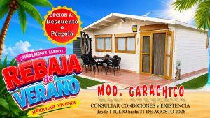 CASA MADERA MODELO GARACHICO 45mm 600X600+75cm