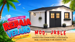 CASETA MADERA MODELO JABLE 28mm 400X300