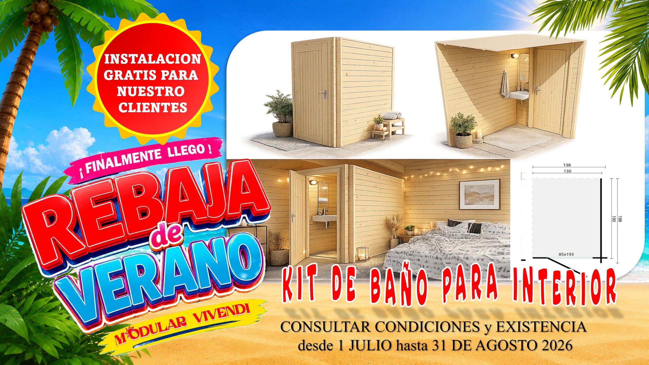 KIT BAÑO INTERIOR PARA CASA 28 mm  138x198