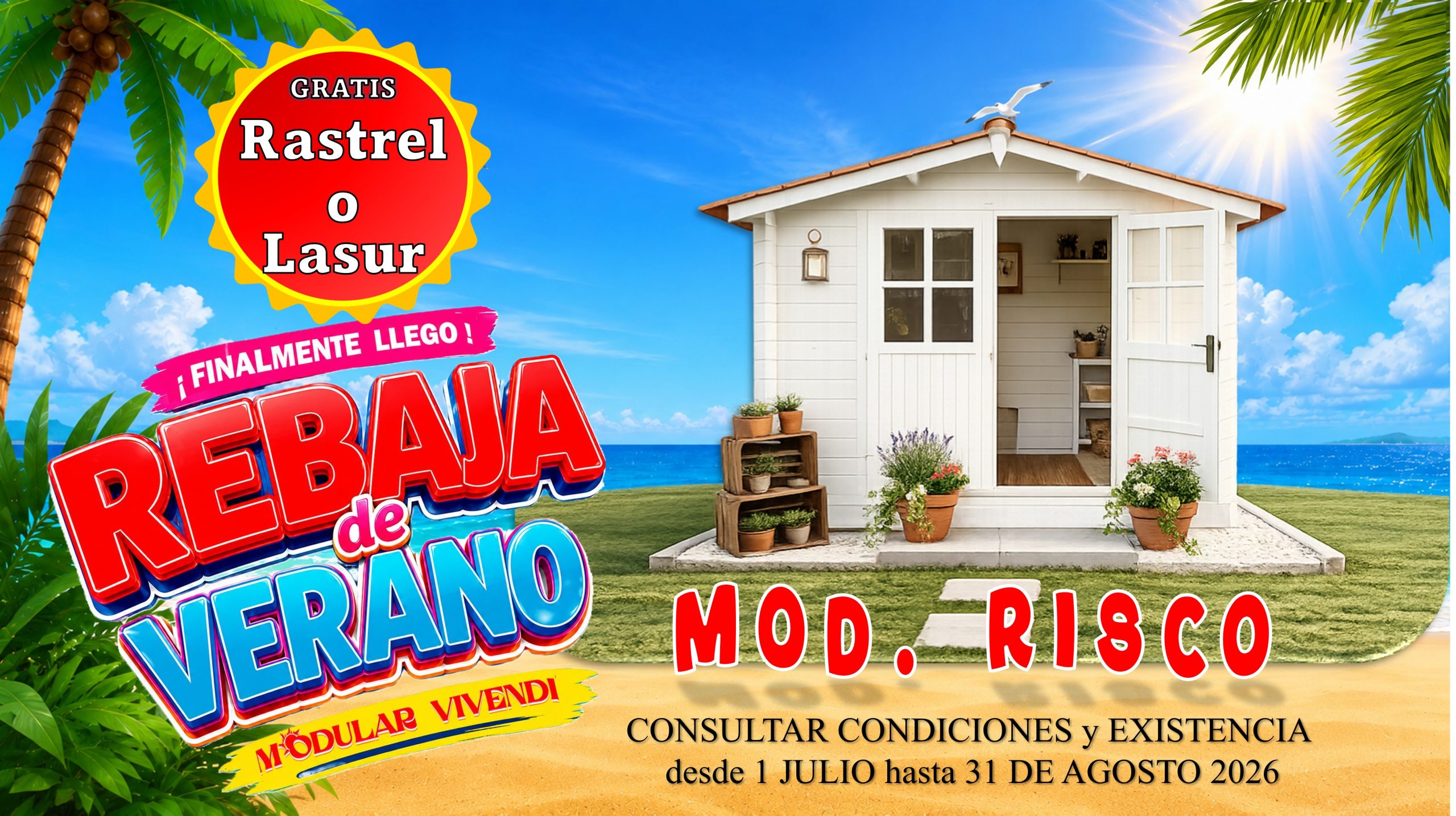 CASETA MADERA MODELO RISCO 28mm 300X200