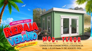 CASETA DE MADERA MODELO TEROR  300x 350 - 40MM