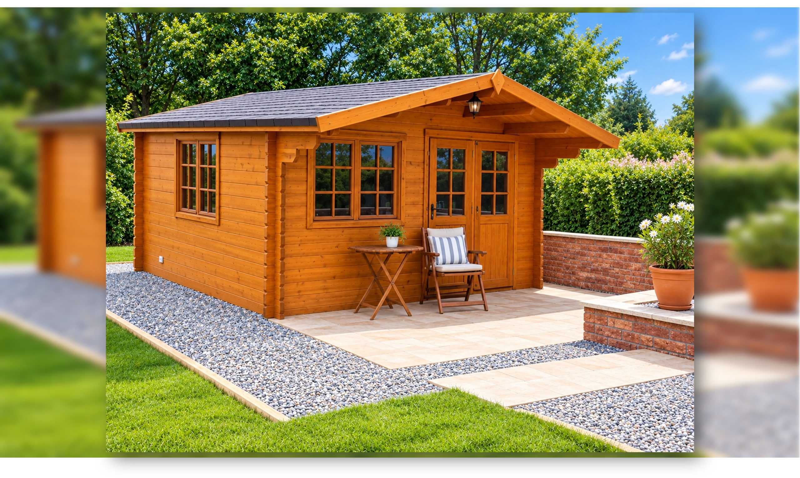 CASA DE MADERA MODELO SALITRE 44 mm 420X420