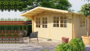 CASA DE MADERA MODELO SALITRE 44 mm 420X420