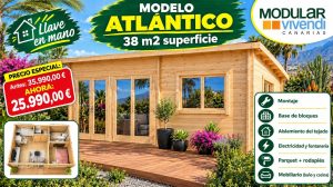 CASA ATLANTICO - PROMOCION - 4 ESTANCIAS 702X532 TECHO PLANO- DE 44MM